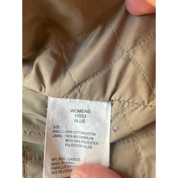 Woolrich Women's Jacket, Chorse Coat Quilted and Lined, Many Pockets Soft Size L - Picture 5 of 9